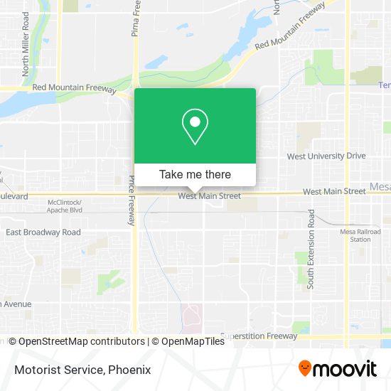 Motorist Service map