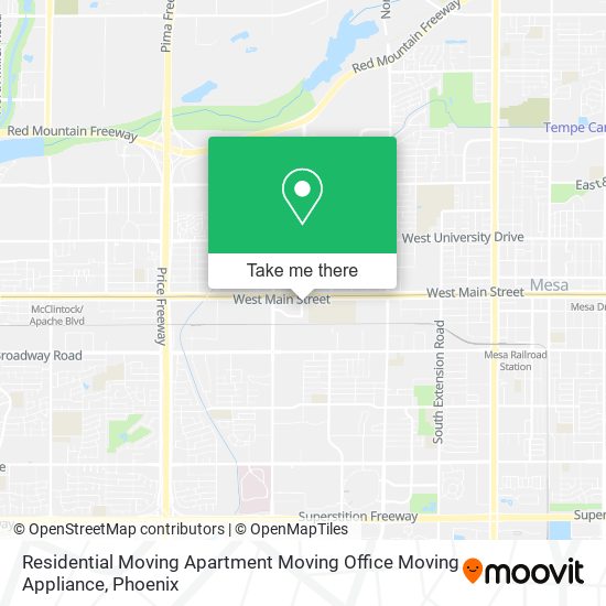 Mapa de Residential Moving Apartment Moving Office Moving Appliance