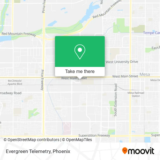 Evergreen Telemetry map