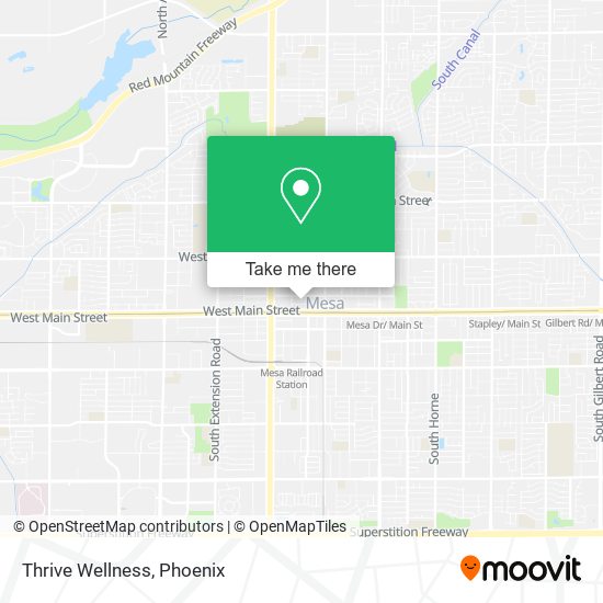 Thrive Wellness map