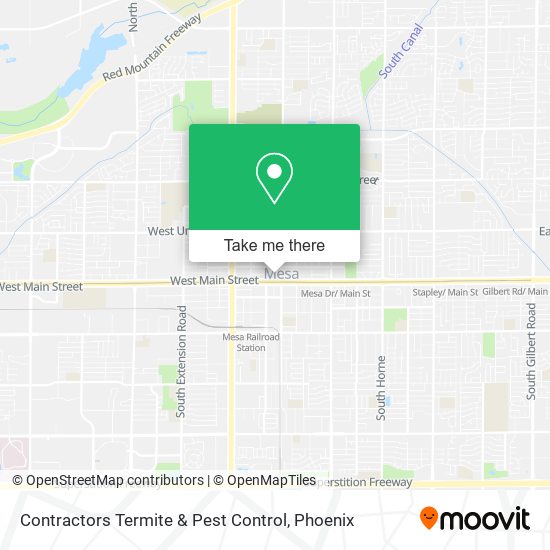 Contractors Termite & Pest Control map