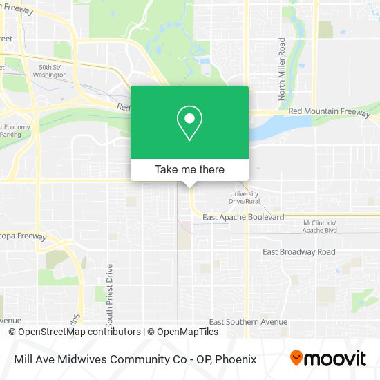 Mapa de Mill Ave Midwives Community Co - OP