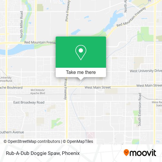 Rub-A-Dub Doggie Spaw map