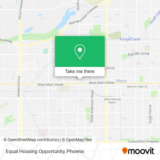 Mapa de Equal Housing Opportunity