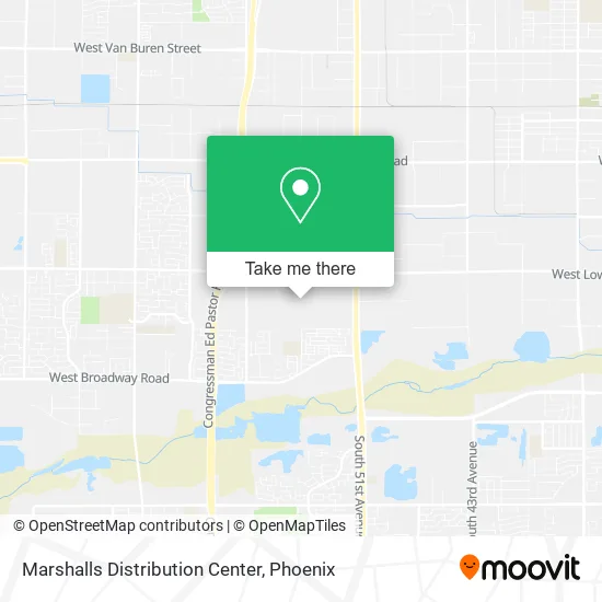 Mapa de Marshalls Distribution Center