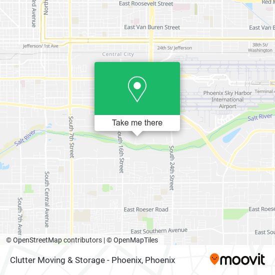 Mapa de Clutter Moving & Storage - Phoenix