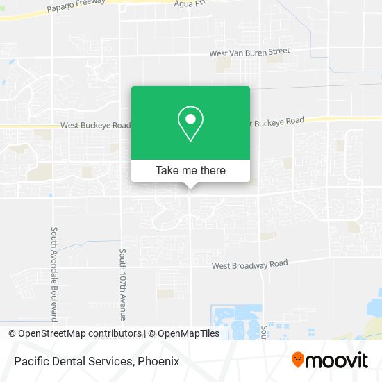 Pacific Dental Services map