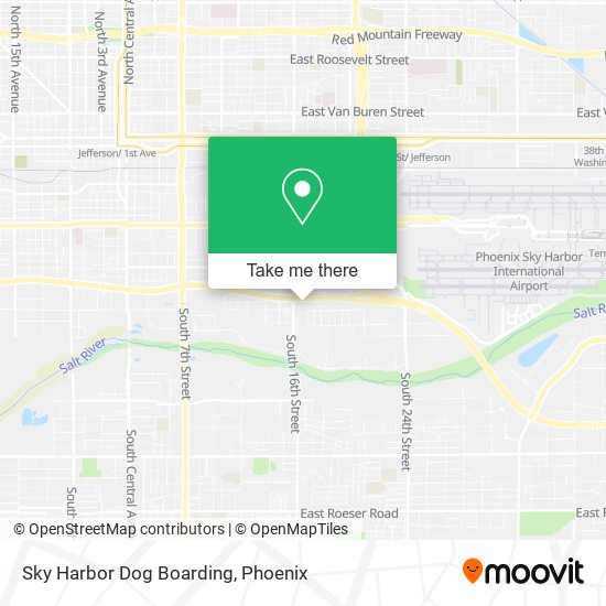 Mapa de Sky Harbor Dog Boarding