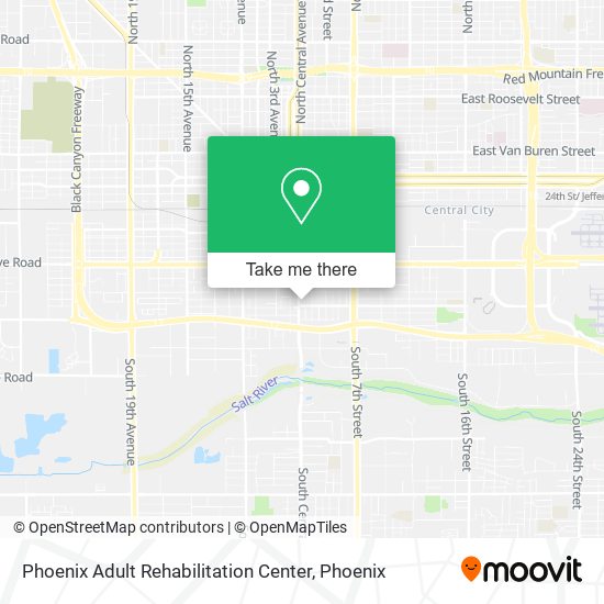 Mapa de Phoenix Adult Rehabilitation Center