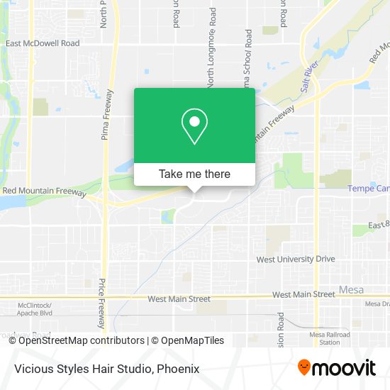 Vicious Styles Hair Studio map