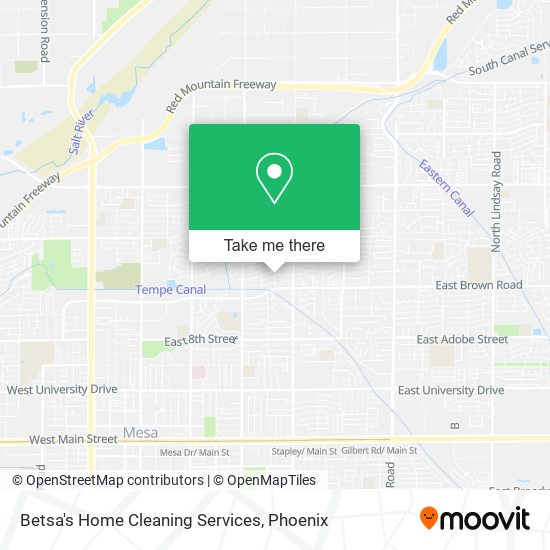 Betsa's Home Cleaning Services map