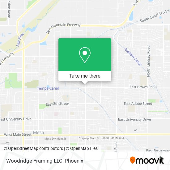 Mapa de Woodridge Framing LLC