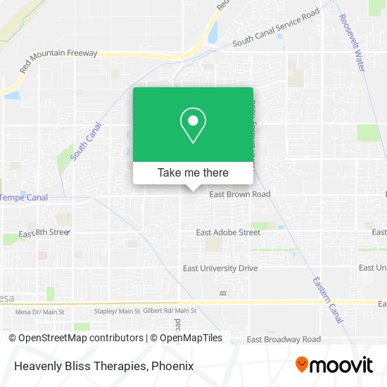 Heavenly Bliss Therapies map