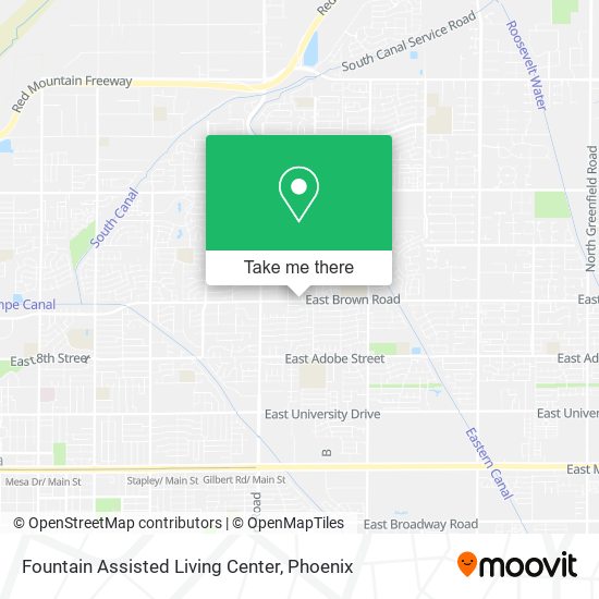 Fountain Assisted Living Center map