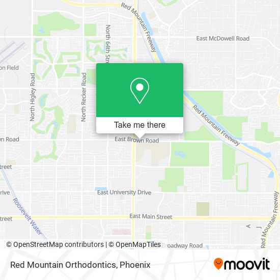 Red Mountain Orthodontics map