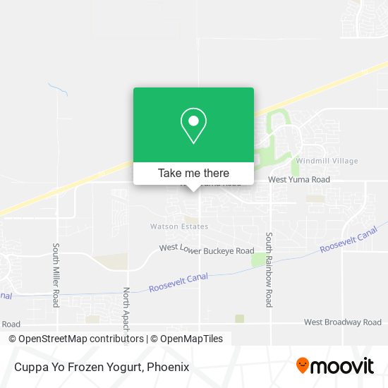 Cuppa Yo Frozen Yogurt map