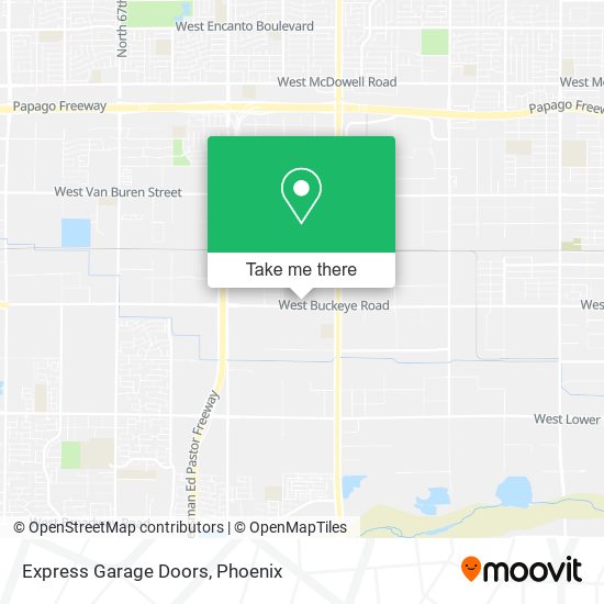 Express Garage Doors map