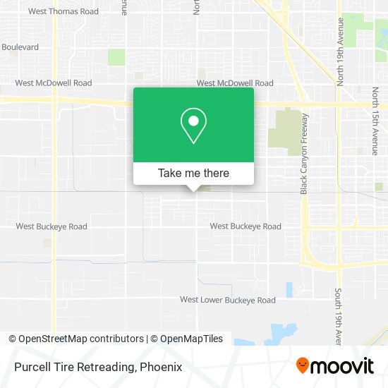 Purcell Tire Retreading map