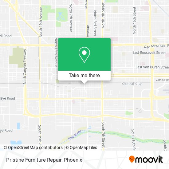 Pristine Furniture Repair map