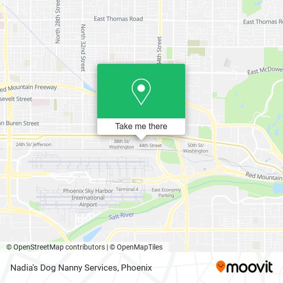 Mapa de Nadia's Dog Nanny Services