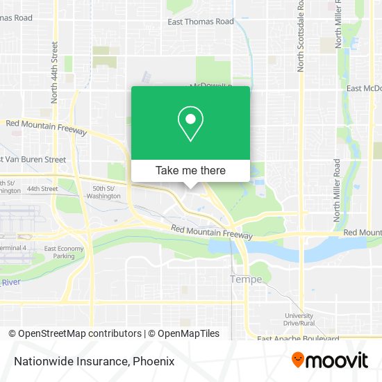 Mapa de Nationwide Insurance