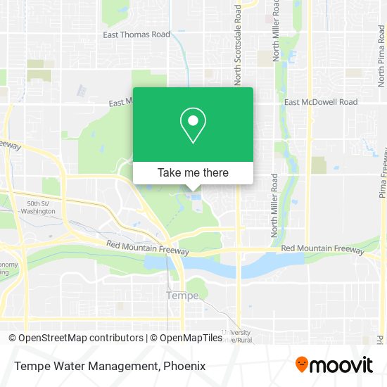 Tempe Water Management map