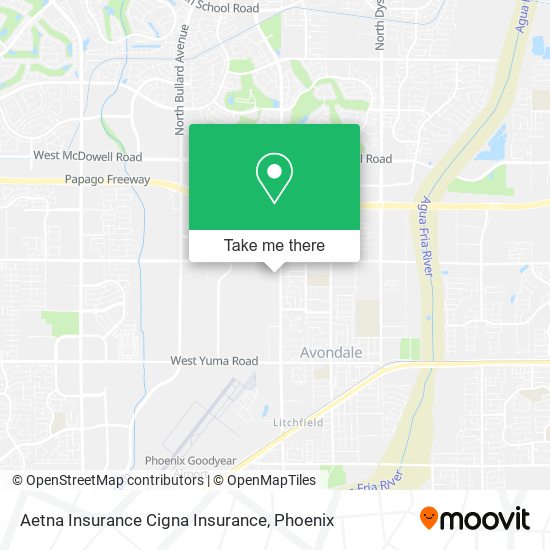 Aetna Insurance Cigna Insurance map