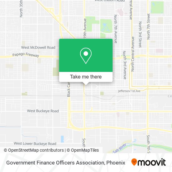 Government Finance Officers Association map