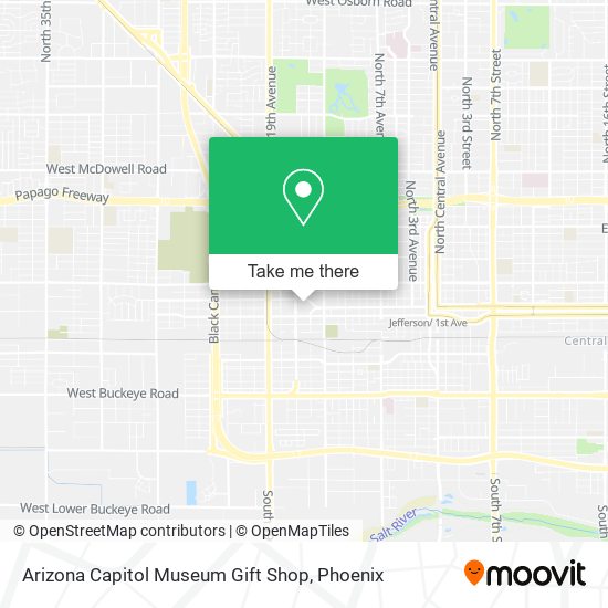 Mapa de Arizona Capitol Museum Gift Shop