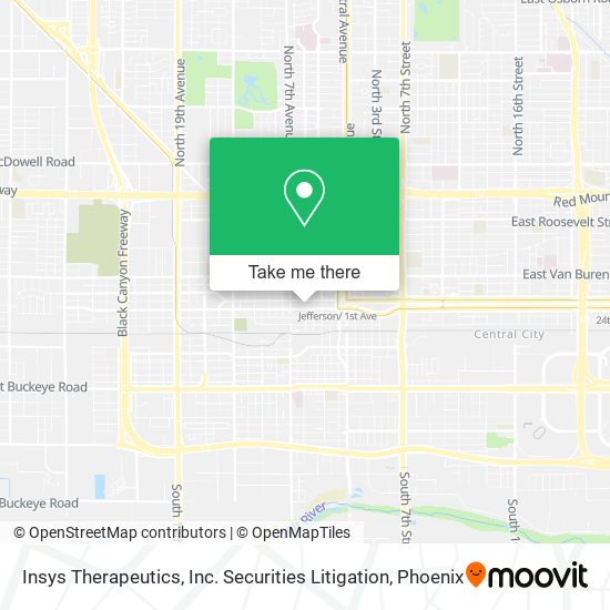 Mapa de Insys Therapeutics, Inc. Securities Litigation