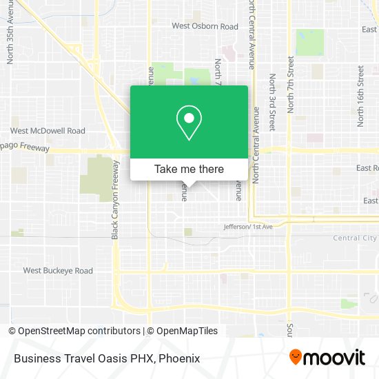 Business Travel Oasis PHX map