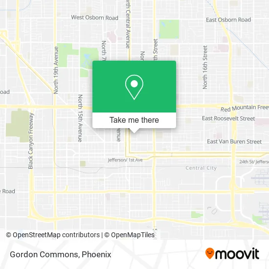 Gordon Commons map