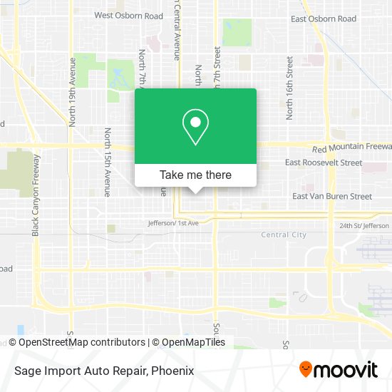 Mapa de Sage Import Auto Repair