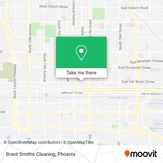 Brent Smiths Cleaning map