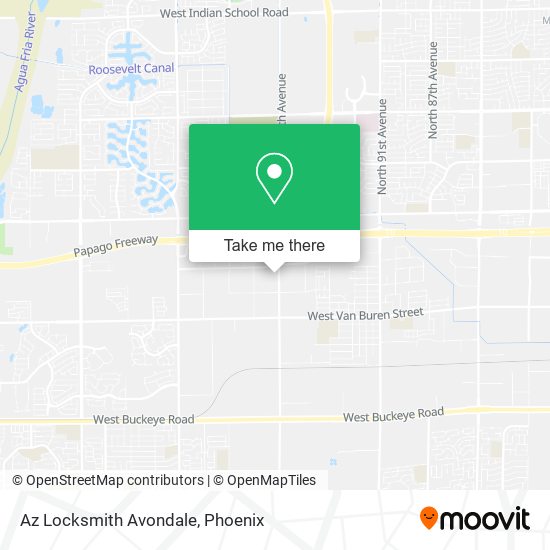 Mapa de Az Locksmith Avondale