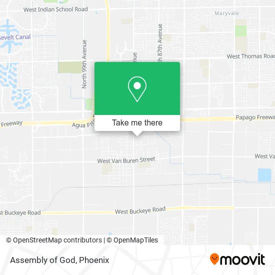 Assembly of God map