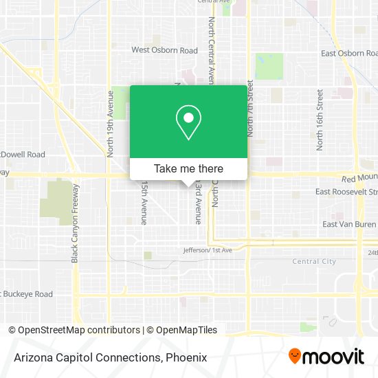 Mapa de Arizona Capitol Connections