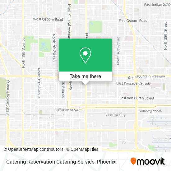 Mapa de Catering Reservation Catering Service