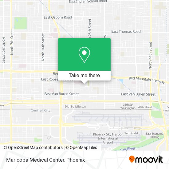 Maricopa Medical Center map