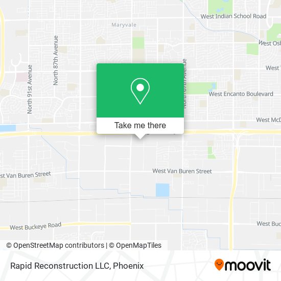 Rapid Reconstruction LLC map