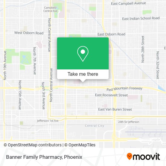 Mapa de Banner Family Pharmacy