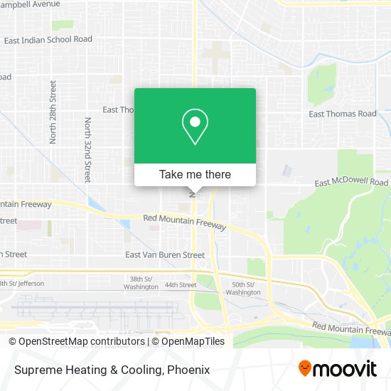 Mapa de Supreme Heating & Cooling