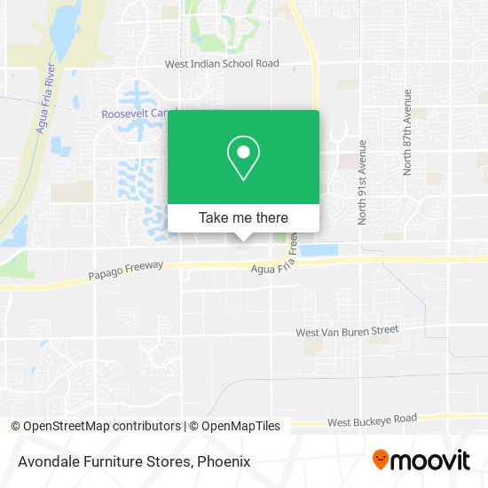 Avondale Furniture Stores map