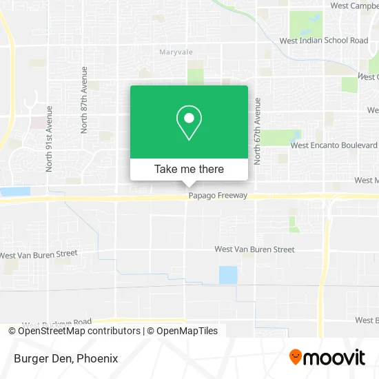 Burger Den map