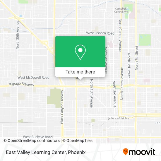 Mapa de East Valley Learning Center