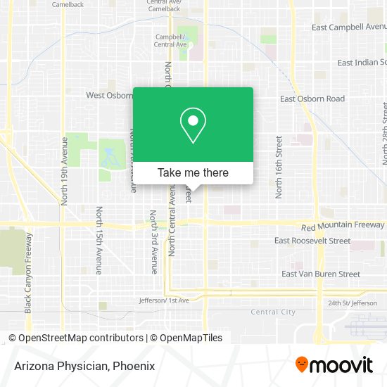Arizona Physician map