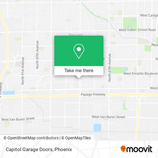 Capitol Garage Doors map