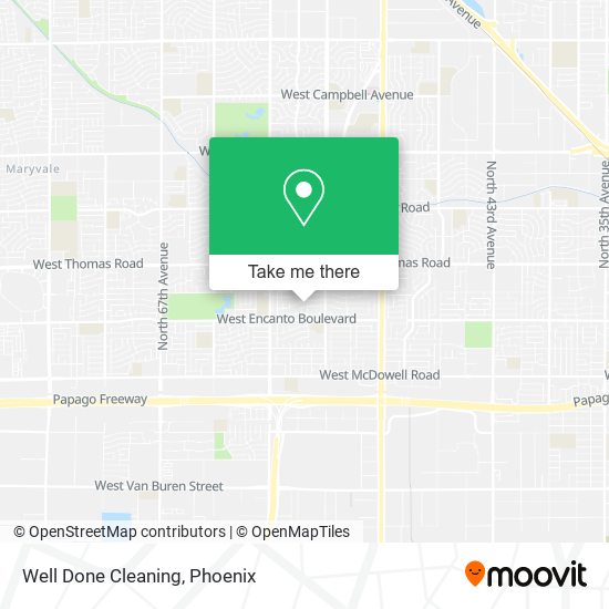 Well Done Cleaning map