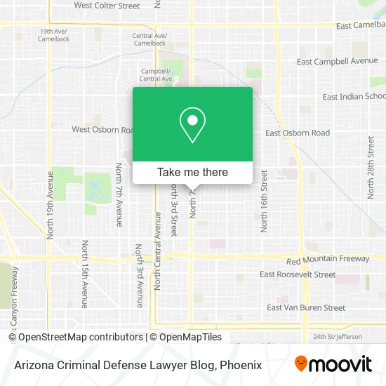 Mapa de Arizona Criminal Defense Lawyer Blog