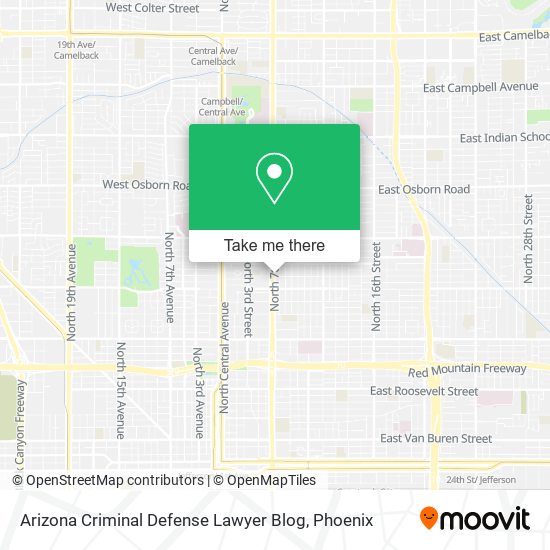 Arizona Criminal Defense Lawyer Blog map